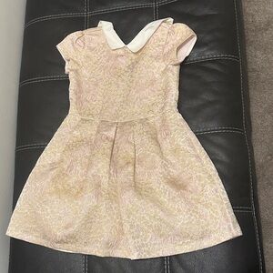 Janie and Jack Pink and Cream Floral Dress